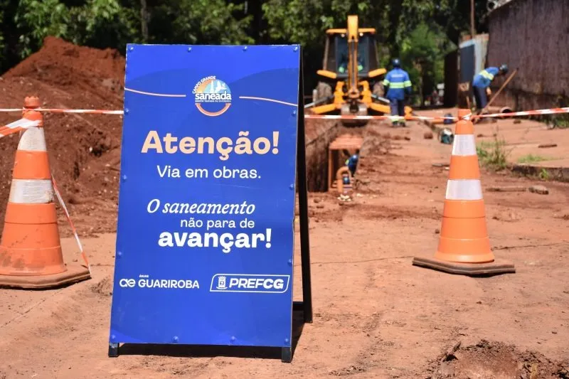 Águas Guariroba realiza obras de rede de esgoto em dez bairros de Campo Grande