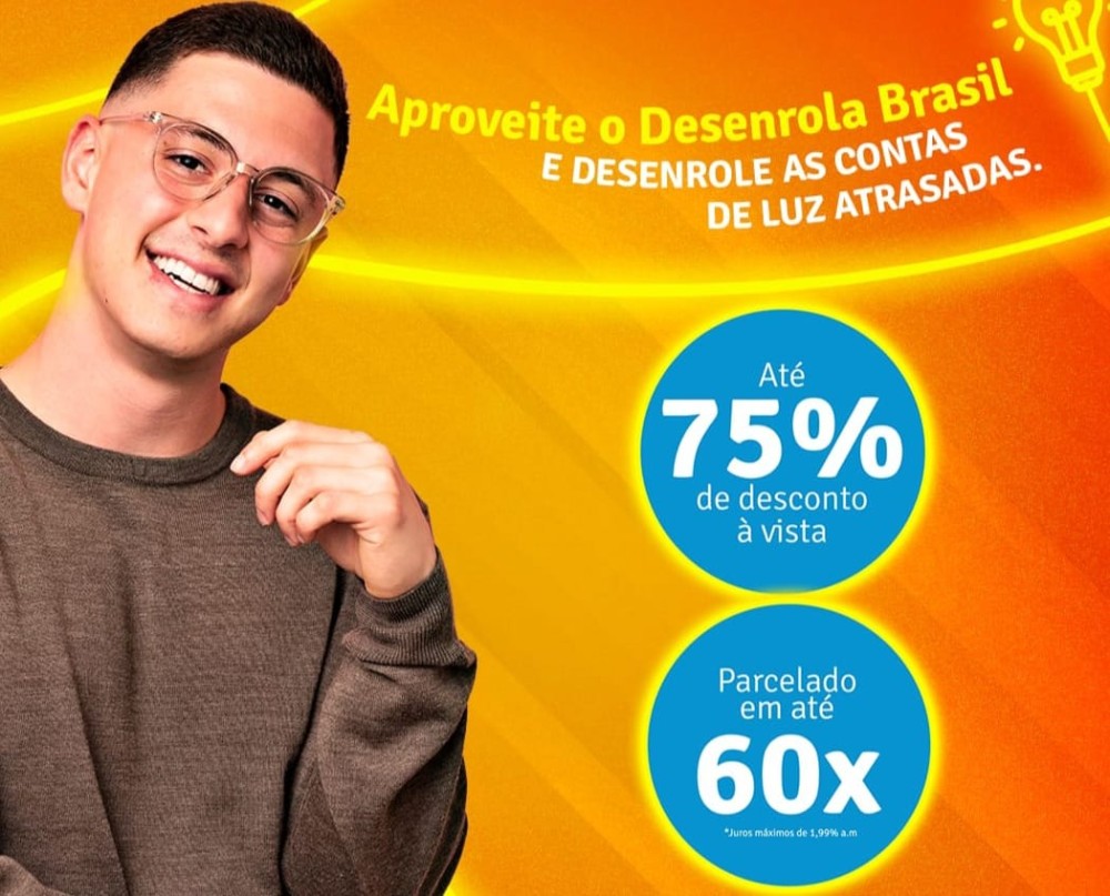 Energisa oferece até 75% de desconto nas dívidas dentro do programa Desenrola Brasil