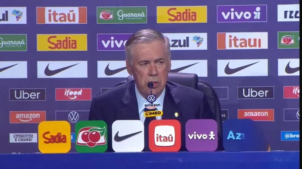 Carlo Ancelotti convoca os 26 jogadores da seleção para Copa do Mundo 2026