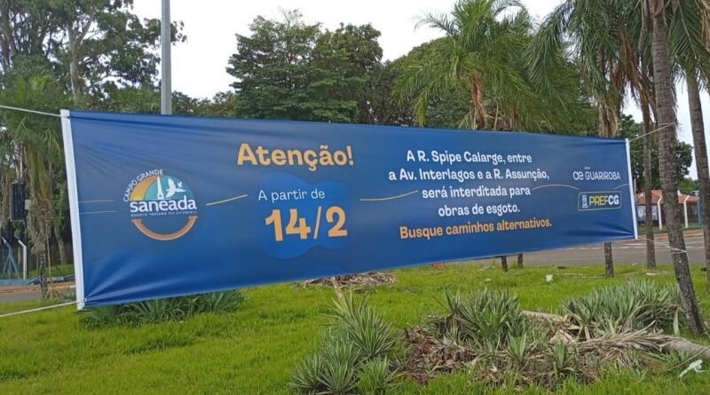 Spipe Calarge recebe obras de extensão da rede de esgoto a partir deste sábado