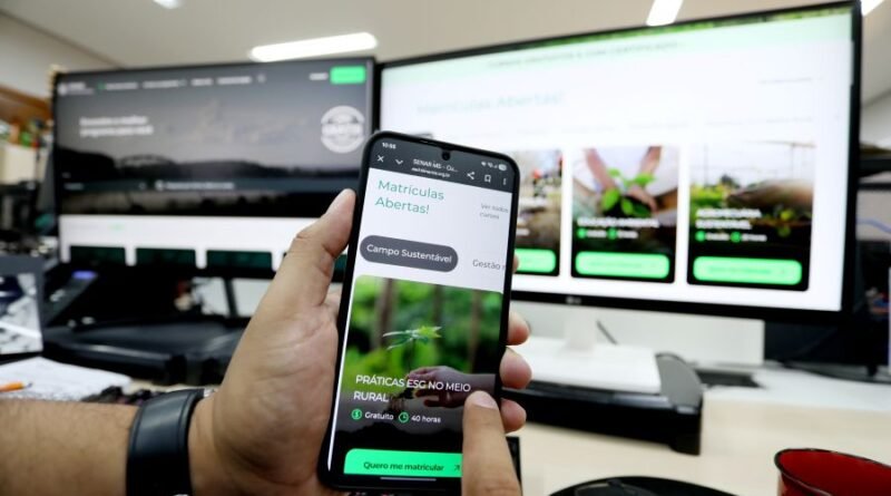 Plataforma EaD do Senar/MS oferece qualificação gratuita no agro sem sair de casa