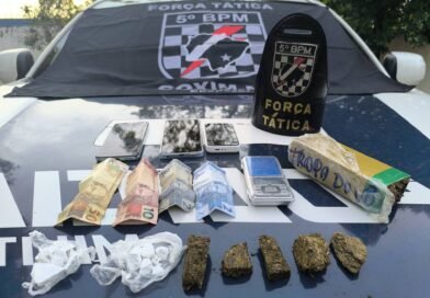 Força Tática prende homem por tráfico e fecha ponto de venda de drogas em Coxim