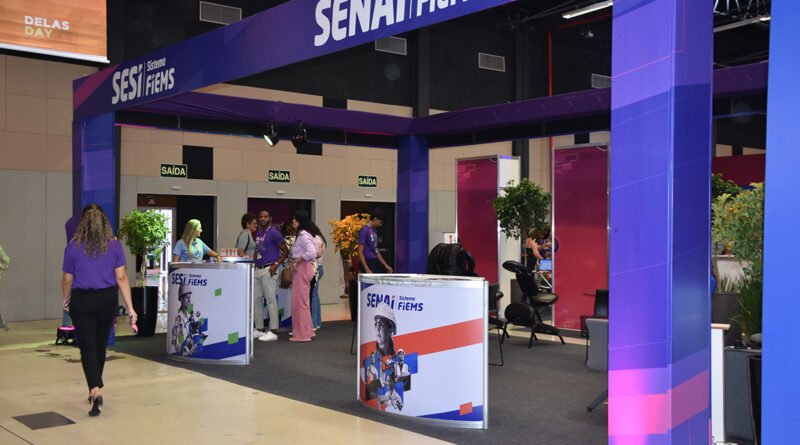 Sesi MS e Senai MS levam entretenimento e educação para participantes do Delas Day