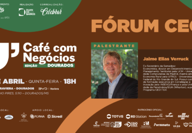 Jaime Verruck palestra no Café com Negócios em Dourados e debate desenvolvimento de MS