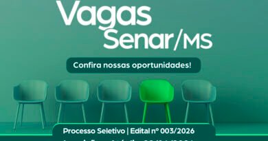 Senar/MS abre vagas com salários de até R$ 5,1 mil